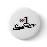 Number One Godmom Pin