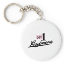 Number One Godmom Keychains