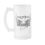 Number One Grandpa Glass Mug