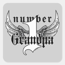 Number One Grandpa Sticker