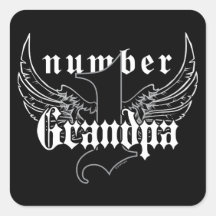 Number One Grandpa Sticker II