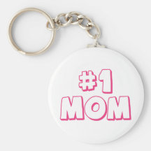Number One Mom Key Chains