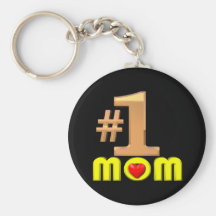 Number One Mom Keychain