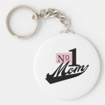 Number One Mom Keychain