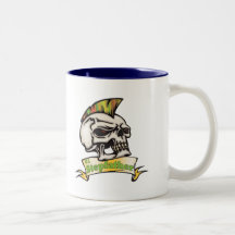 Number One Stepfather Skull Father's Day Gifts Mugs