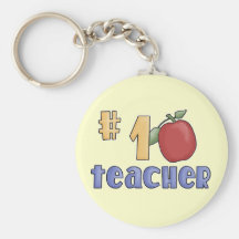 Number One Teacher Tshirts and Gifts Key Chains