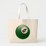 NUMBER SIX BILLIARDS BALL TOTE BAGS