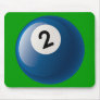 NUMBER TWO BILLIARDS BALL MOUSEPAD