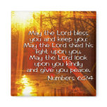 NUMBERS 6:24 BIBLE VERSE - MAY THE LORD BLESS YOU magnets