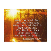 NUMBERS 6:24 BIBLE VERSE - MAY THE LORD BLESS YOU