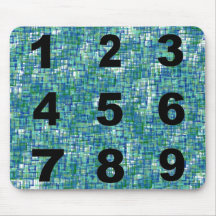 Numbers Mouse Pads
