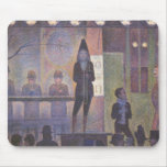 Numéro de cirque de cirque par Seurat, art vintage Tapis De Souris