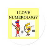 numerology lovers design sticker