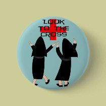 Nun Gifts "Look to the Cross" buttons