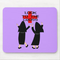 Nun Gifts "Look to the Cross" mousepads