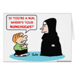 nun nunchucks card