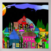 Nun Poster Art "Nuns of the Village"
