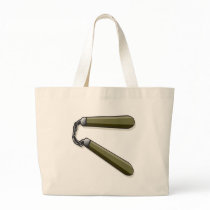 Nunchucks Tote Bags