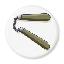 Nunchucks Magnet