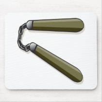 Nunchucks Mouse Mat
