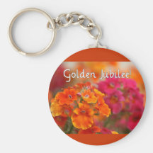 Nuns 50th Jubilee--Floral Design Gifts Key Chain