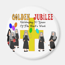 Nuns Golden Jubilee Gifts Fridge Magnet