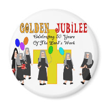 Nuns Golden Jubilee Gifts Fridge Magnet