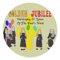 Nuns Golden Jubilee Gifts Sticker