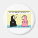 nuns pink new black magnet