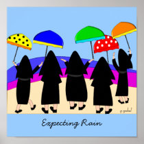 Nuns With Umbrellas Art Poster