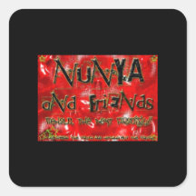 Nunya and friend radio show sticker