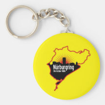 Nurburgring Nordschleife race track, Germany Keychains