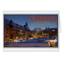 Nürnberg Christkindlesmarkt at Night Cards