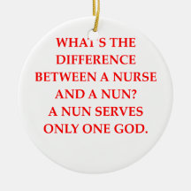 nurse and nun ornament