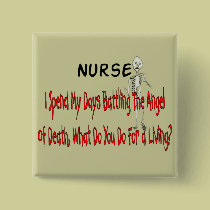 Nurse "Angel of Death"---Funny Gifts buttons