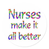 Nurse Appreciation Round Sticker