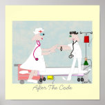 Nurse Art "After The Code" Canvas Art posters