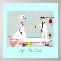 Nurse Art "After The Code" Canvas Art Print