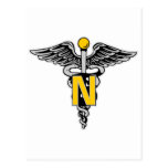 Nurse Caduceus Post Card