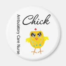 Nurse Chick v1 Ambulatory Care Nurse Refrigerator Magnet