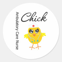 Nurse Chick v1 Ambulatory Care Nurse Sticker
