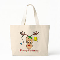 Nurse Christmas Reindeer Gifts Tote Bag