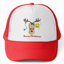 Nurse Christmas Reindeer Gifts Trucker Hats