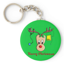 Nurse Christmas Reindeer Gifts Key Chain