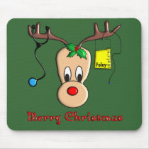 Nurse Christmas Reindeer Gifts Mousepad
