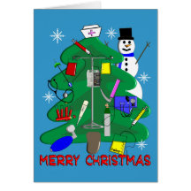 Nurse Christmas T-Shirts and Gifts Greeting Card