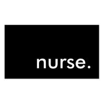 nurse. (colour customizable) business cards