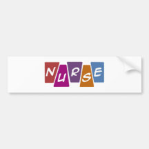Nurse - Colourful Bumper Sticker