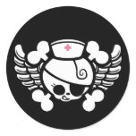 Nurse Dolly Wings Stickers