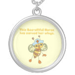 Nurse Earned Her Wings T-shirts and Gifts Custom Necklace